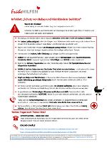 Ein Infoblatt mit Fließtext: zum Thema "Schutz von Babys und Kleinkindern bei Hitze" Ein Infoblatt mit Fließtext: zum Thema "Schutz von Babys und Kleinkindern bei Hitze"