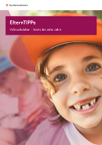 Titelbild: lachender Kinderkopf großen Zahnlücken und oranger Schirmkappe Titelbild: lachender Kinderkopf großen Zahnlücken und oranger Schirmkappe