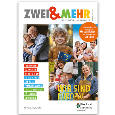 Deckblatt der aktuellen Ausgabe zum Thema "Wir sind Europa"