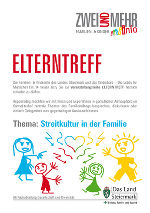 ELTERNTREFF: Streitkultur in der Familie