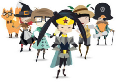 Fynn der Fuchs, Skadi, Pia Pfiffig, Stella Superella, Harald Holzbein und Conny Clax - die 6 BücherheldInnen © Land Steiermark Fynn der Fuchs, Skadi, Pia Pfiffig, Stella Superella, Harald Holzbein und Conny Clax - die 6 BücherheldInnen