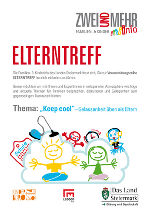 ELTERNTREFF in Leoben: "Keep cool" - Gelassenheit üben als Eltern