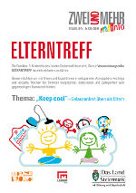 ELTERNTREFF in Leoben: "Keep cool" - Gelassenheit üben als Eltern © Familien- & KinderInfo ELTERNTREFF in Leoben: "Keep cool" - Gelassenheit üben als Eltern