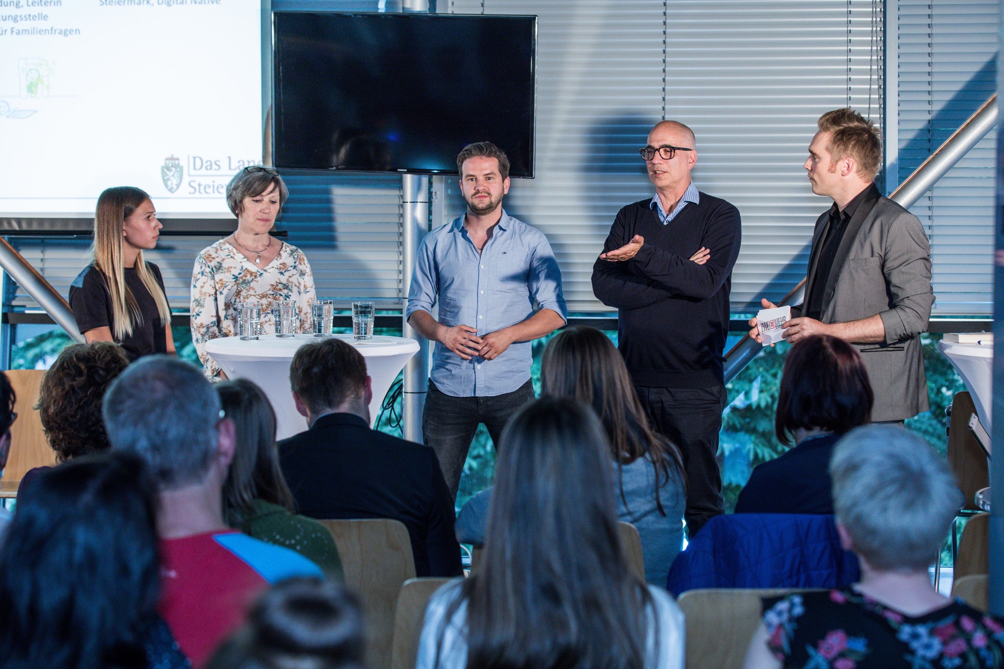 v.l.n.r.: Kerstin Geimer, Doris Fleck, Christian Barboric, Thomas Feibel, Paul Sommersguter 