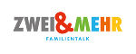 Logo mit dem Schriftzug ZWEI & MEHR Familientalk Logo mit dem Schriftzug ZWEI & MEHR Familientalk