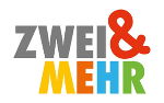 Logo mit dem Schriftzug ZWEI & MEHR