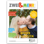 Titelbild der Frühlingsausgabe 2023, Familienmagazin ZWEI & MEHR, Thema: Abenteuer Lernen