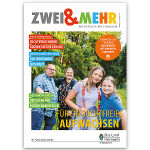 Titelbild der Herbstausgabe 2023, Familienmagazin ZWEI & MEHR, Thema: Für ein suchtfreies Aufwachsen 