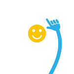 Symbolbild in Form einer gezeichneten Hand und einem Smiley. Symbolbild in Form einer gezeichneten Hand und einem Smiley.