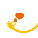 Symbolbild in Form einer Hand und einem Herz mit Tränen (Zeichnung).