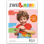 Titelbild der Frühlingsausgabe 2024, Familienmagazin ZWEI & MEHR, Thema: Liebe hat viele Formen