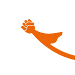 Symbolbild in Form von einer gezeichneten Hand, die zur Faust geballt ist. 